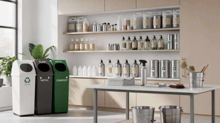 Réduction des emballages plastiques en nettoyage professionnel