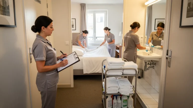 Gestion du nettoyage d’un hôtel 3 étoiles pendant la haute saison estivale à Paris